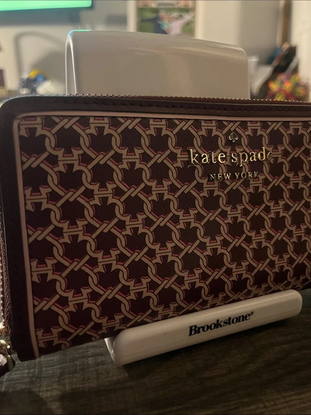 Kate Spade Burgundy Large Continental Wallet